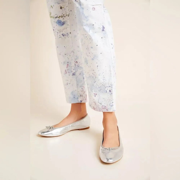 ANTHROPOLOGIE NWOT Wanderer Watercolor Cargo Pants in Neutral Motif - Picture 6 of 13